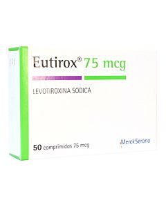 EUTIROX 75 MCG 50 COMP