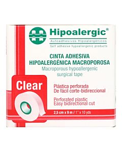 HIPOALERGIC 2.5CM X 9 M ROJA