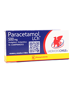 PARACETAMOL COMPRIMIDOS 500 MILIGRAMOS 16 +