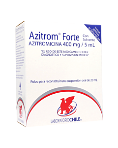 AZITROM FORTE. SUSPENSION 400MG/5ML 20 ML
