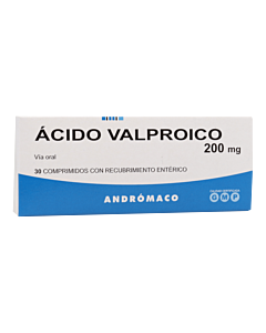 ACIDO VALPROICO 200 MILIGRAMOS 30COMPRIMIDOS CON R