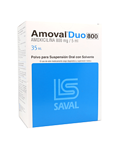 AMOVAL DUO SUSPENSION 800 MG/5ML.35ML