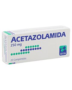 ACETAZOLAMIDA COMPRIMIDOS 250 MILIGRAMOS 20*