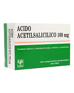 ACIDO ACETILSALIC?LICO COMPRIMIDOS MASTICABLES 100