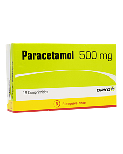PARACETAMOL 500 MG 16 COMP. OPKO
