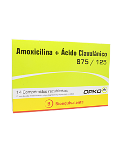 AMOXI +AC.CLAVULANICO 875/125 OPKO x 14