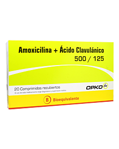 AMOXI + ACIDO CLAVULI 500/125 X 20 COM